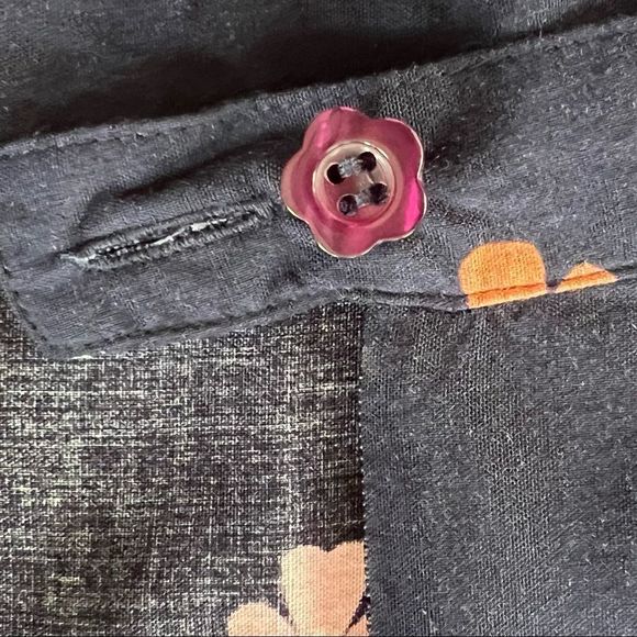 🌟VINTAGE🌟 Christopher&Banks Maxi Skirt with Side Slits And 60's Retro Flowers - Picture 6 of 16